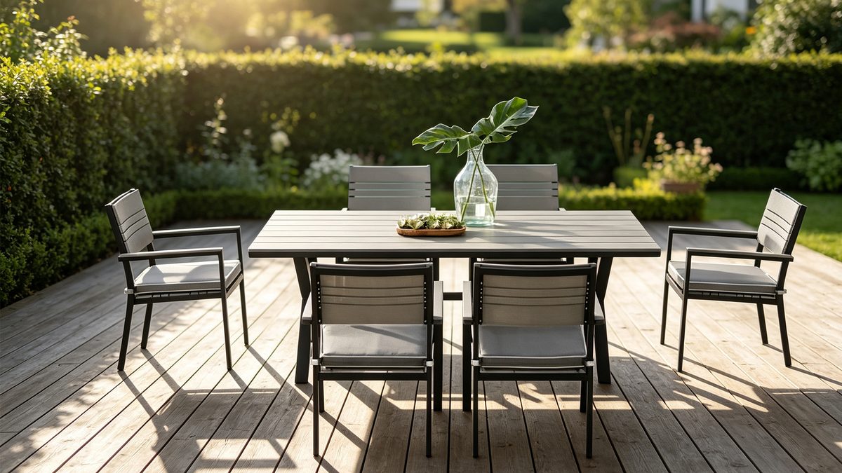 Carlisle 7 Pieces Aluminum Polywood Dining Set