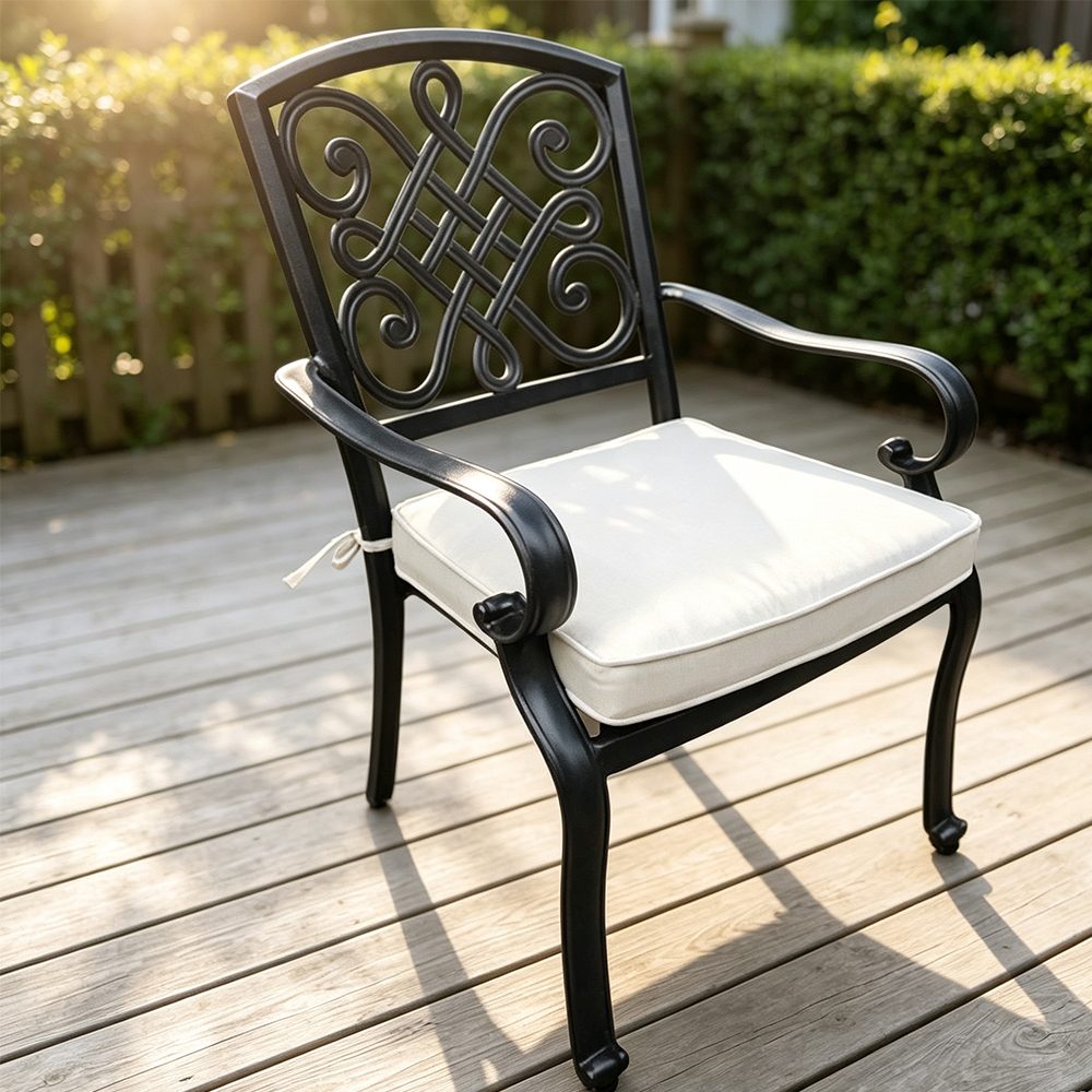 Windor 7 Pieces Round Cast Aluminum Dining Set
