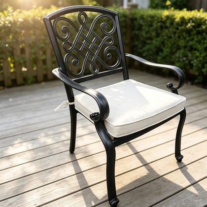 Windor 7 Pieces Round Cast Aluminum Dining Set