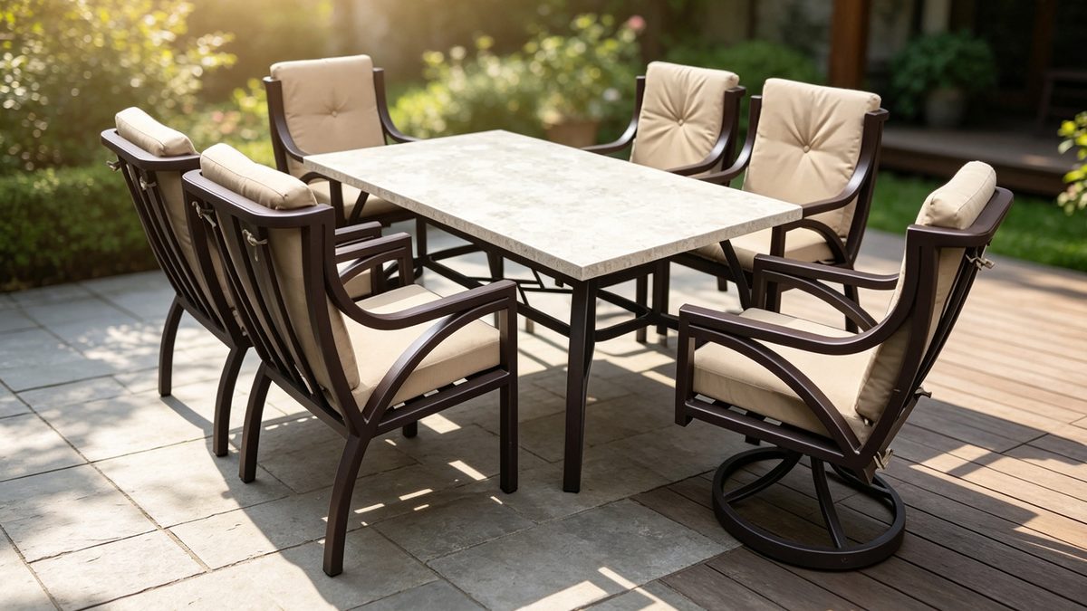 Carlton 7PCS Aluminum Cushion Dining Set