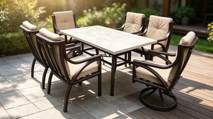 Carlton 7PCS Aluminum Cushion Dining Set
