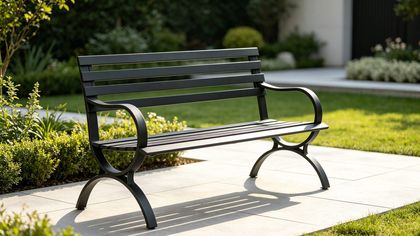 Tendy Cast Aluminum Porch Garden Park Patio Bench