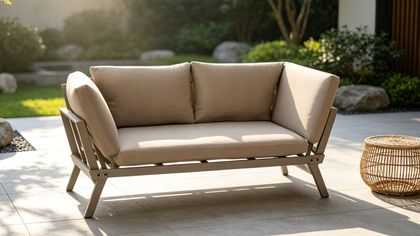 Catalonia Aluminum Multi-Functional Patio Daybed Cushion Sofa