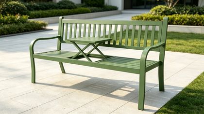Nottingham Aluminum 3-Seat Outdoor Patio Bench